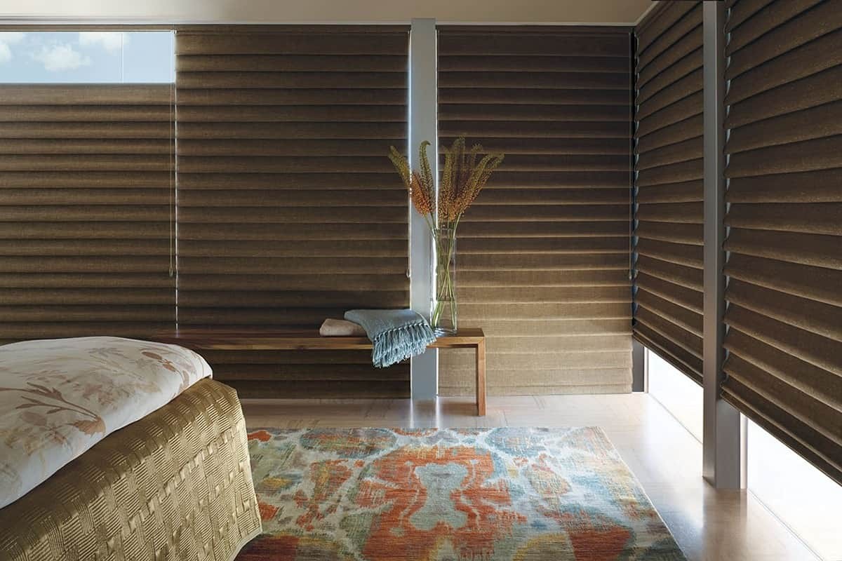Hunter Douglas Vignette® Modern Roman Shades for home bedroom near Rohoboth Beach, Delaware (DE)