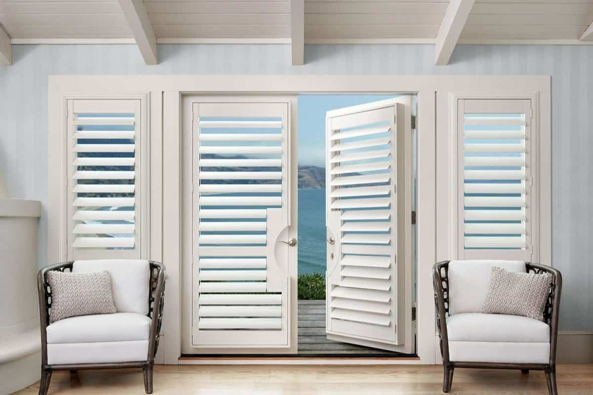 Hunter Douglas Palm Beach™ Polysatin™ Vinyl Shutters and water-resistant window treatments near Rehoboth Beach, Delaware (DE)