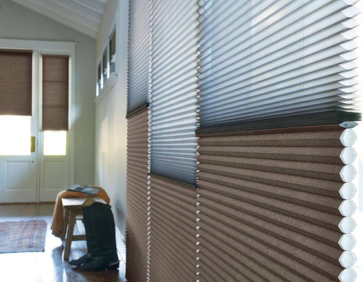 Hallway with windows decorated with Hunter Douglas Duette® Cellular Shades near Rehoboth Beach, DE